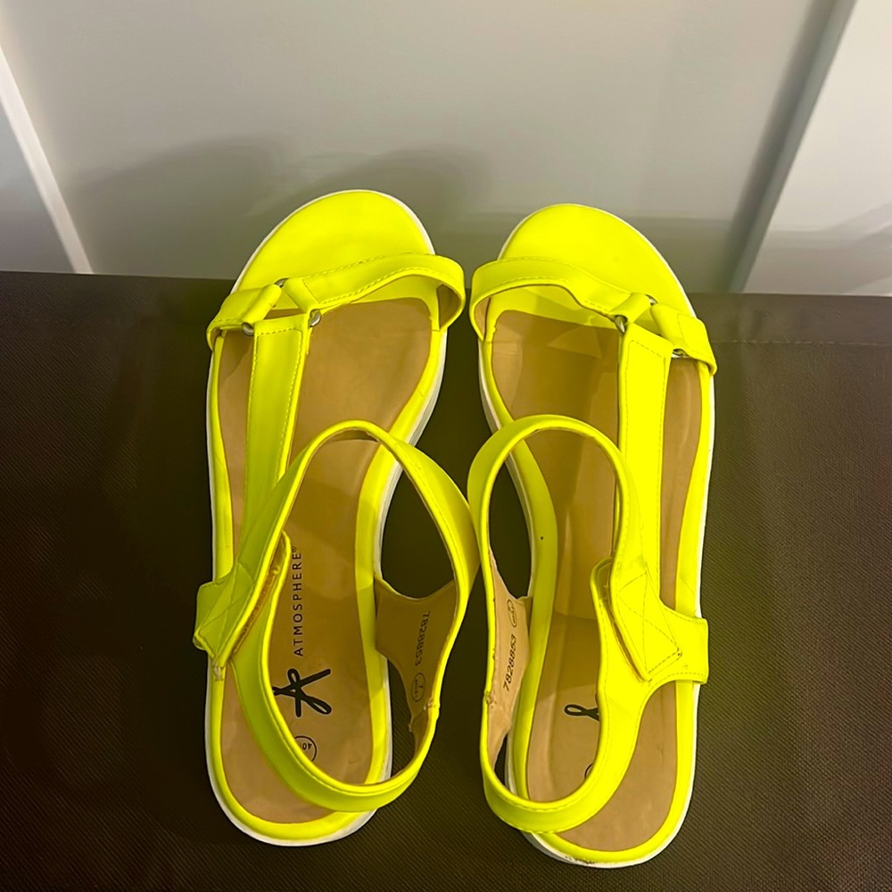 Neon sandals from Atmosphere